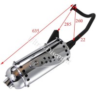 Exhaust for Chinese Scooter 50cc (4 stroke, type 1) Bilder 1