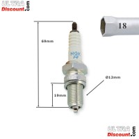 NKG Spark Plug for ATV Bashan Quad 200cc (BS200S-7) Bilder 1