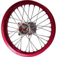 14'' Rear Rim for Dirt Bike AGB30 (type 4, Ø15mm) - Red