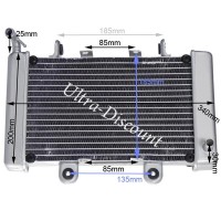 Radiator + Adapter Kit + Fan for ATV Shineray Racing Quad 250cc STIXE