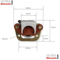 Front Left Brake Caliper for ATV Bashan Quad 300cc (BS300S-18)