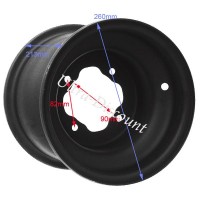 Rear Rim for ATV Bashan Quad 250cc (BS250S-11) Bilder 1 Rear Rim for ATV Bashan Quad 250cc (BS250S-11) Bilder 1