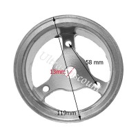 Rear Rim for ATV Pocket Quad (type 2) - Alu