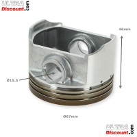 Micro Arc Oxidation Piston Kit for ATV Bashan Quad 250cc (BS250S-11B) Bilder 1