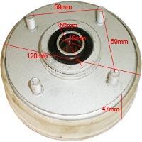 Front Wheel Hub for ATV Bashan Quad 200cc (BS200S-3A) Bilder 1