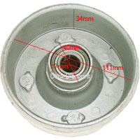 Front Wheel Hub for ATV Bashan Quad 200cc (BS200S-3A) Bilder 2