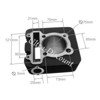 Cylinder for ATV Bashan Quad 300cc (BS300S-18) Bilder 1 Cylinder for ATV Bashan Quad 300cc (BS300S-18) Bilder 1