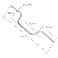 Handlebar for ATV Shineray Quad 250cc ST-9E - STIXE