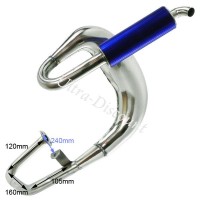 Exhaust for Motorized Scooters - Blue