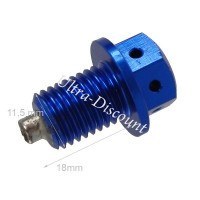 Magnetic Engine Oil Drain Plug for Dax 50cc ~ 125cc - Blue Bilder 1