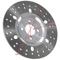 Rear Brake Disc for ATV Shineray Quad 200cc (STIIE) Bilder 1