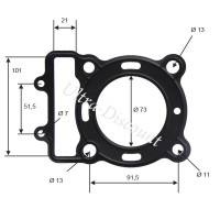 Cylinder Head Gasket for ATV Shineray Quad 300cc ST-5E Bilder 1 Cylinder Head Gasket for ATV Shineray Quad 300cc ST-5E Bilder 1