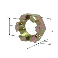 Rear Axle Castle Nut for ATV Shineray Racing Quad 250cc ST-9E (type 1) Bilder 1