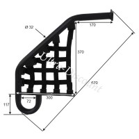 Foot Rest Left for ATV Shineray Quad 250cc ST-9E