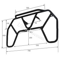 Rear Luggage Rack for ATV Shineray Quad 300cc ST-4E Bilder 1