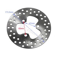 Pair of front brake discs for ATV Shineray Quad 300cc STE