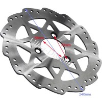 Rear Brake Disc for ATV Shineray Quad 300cc STE (4mm) Bilder 1
