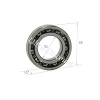 Engine Bearing for ATV Shineray Racing Quad 200cc STIIE - STIIE-B (Ø 55mm - 6006) Bilder 1