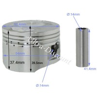 Piston kit for Dirt Bike 125cc - Lifan Engine 1P154FMI (type 4)