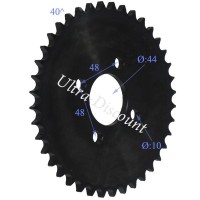 40 Tooth Rear Sprocket for ATV Shineray Quad 150cc STE (428) Bilder 1