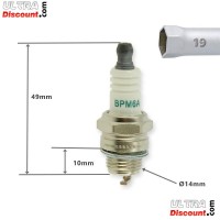 Stock Spark Plug for Pocket Bike (air-cooled) Bilder 1