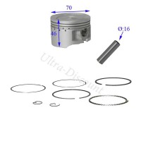 Piston Kit for Dirt Bike 250cc (type 3) Bilder 1