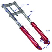 Front Fork Pocket Supermotard red Bilder 1
