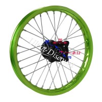 14'' Front Rim for Dirt Bike (type 2) - Green Bilder 1