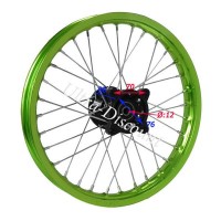 14'' Front Rim for Dirt Bike (type 2) - Green