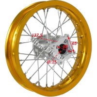Premium 12'' Rear Rim for Dirt Bike (CNC-milled) Bilder 1