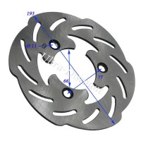 Brake Disc for Baotian Scooter BT49QT-12 (193mm) Bilder 1