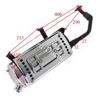 Exhaust for Chinese Scooter 125cc (type 2) Bilder 1