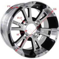 Front Aluminum Rim for ATV Shineray Quad 350cc (XY350ST-2E) Bilder 1 Front Aluminum Rim for ATV Shineray Quad 350cc (XY350ST-2E) Bilder 1