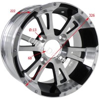 Rear Aluminum Rim for ATV Shineray Quad 350cc (XY350ST-2E) Bilder 1