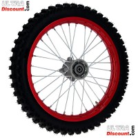 17'' Front Wheel for Dirt Bike AGB30 - Red