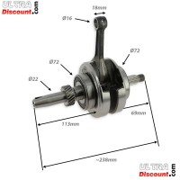 Crankshaft for ATV Shineray Quad 250cc XY250ST-9E