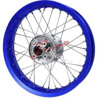 14'' Rear Rim for Dirt Bike (type 1) - Blue Bilder 2