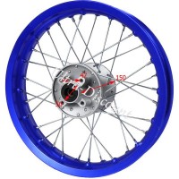 12'' Rear Rim for Dirt Bike (type 1) - Blue