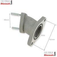 Intake Pipe for Dirt Bike - Zongshen engine - 30mm