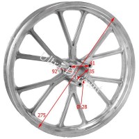 Front Rim 10'' for Cross Pocket Bike (type 2)