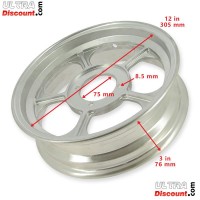 Aluminum Rim for Monkey - Gorilla 50cc ~ 125cc (3.50x10) type1 Bilder 1 Aluminum Rim for Monkey - Gorilla 50cc ~ 125cc (3.50x10) type1 Bilder 1