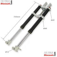 Complete Front Fork for Dirt Bike - 735mm