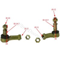 Pair of Steering Ball Joints for ATV Shineray Quad 200cc (XY200ST-6A)