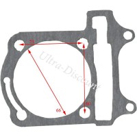 Cylinder Base Gasket for ATV Shineray Quad 200cc (XY200ST-6A) Bilder 1
