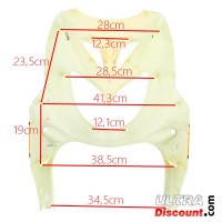 Front Fairing for Scooter Jonway 50cc YY50QT-28B  - Orange Bilder 1