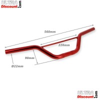 Handlebar for Cross Pocket bike- Black Bilder 1