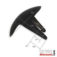 Front Mudguard for Chinese Scooter - Black type2 Bilder 1