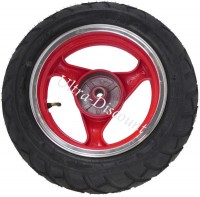 Rear Wheel for Chinese Scooter (Red - type 1)