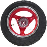 Rear Wheel for Chinese Scooter (Red - type 1) Bilder 1