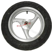 Front Wheel for Chinese Scooter (Silver - type 2)